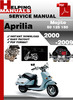 Thumbnail Aprilia Mojito 50 125 150 2000-2009 Service Repair Manual Download