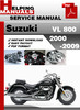 Thumbnail Suzuki VL 800 2000-2009 Service Repair Manual Download Thumbnail Suzuki VL 800 2000-2009 Service Repair Manual Download