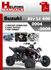 Thumbnail Suzuki ATV LT 450 2004-2009 Service Repair Manual Download Thumbnail Suzuki ATV LT 450 2004-2009 Service Repair Manual Download