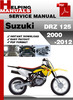 Thumbnail Suzuki DRZ 125 2000-2012 Service Repair Manual Download Thumbnail Suzuki DRZ 125 2000-2012 Service Repair Manual Download