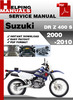 Thumbnail Suzuki DR Z 400 S 2000-2010 Service Repair Manual Download