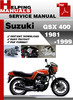 Thumbnail Suzuki GSX 400 1981-1999 Service Repair Manual Download