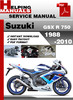 Thumbnail Suzuki GSX R 750 1988-2010 Service Repair Manual Download