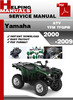 Thumbnail Yamaha ATV YFM 7FGPW 2000-2009 Service Repair Manual Download Thumbnail Yamaha ATV YFM 7FGPW 2000-2009 Service Repair Manual Download