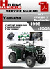 Thumbnail Yamaha ATV YFM 250 X Beartracker 1998-2005 Service Repair Manual Download
