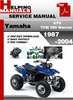 Thumbnail Yamaha ATV YFM 350 Warrior 1987-2004 Service Repair Manual Download Thumbnail Yamaha ATV YFM 350 Warrior 1987-2004 Service Repair Manual Download
