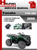 Thumbnail Yamaha YFM 400 2000 Service Repair Manual Download