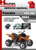 Thumbnail Yamaha YFZ350 1987-2003 Service Repair Manual Download