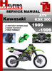 Thumbnail Kawasaki ATV KDX 200 1989-1999 Service Repair Manual Download