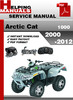 Thumbnail Arctic Cat 1000 ATV 2000-2012 Service Repair Manual Download