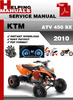 Thumbnail KTM ATV 450 SX 2010 Service Repair Manual Download