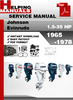 Thumbnail Johnson Evinrude 1965-1978 Outboard Service Repair Manual Download