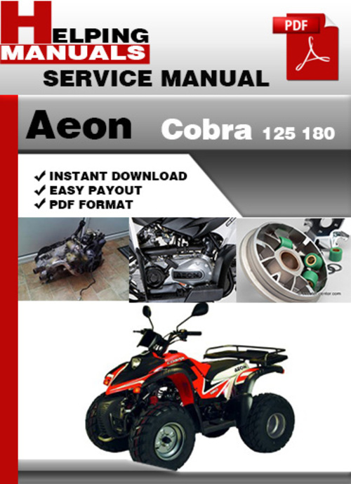 Product picture Aeon Cobra 125 180 Service Repair Manual Download