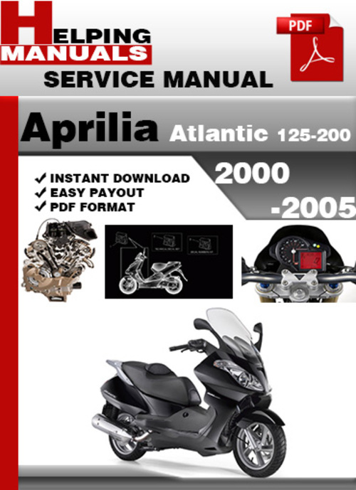 Product picture Aprilia Atlantic 125 and 200 2000-2005 Service Repair Manual Download
