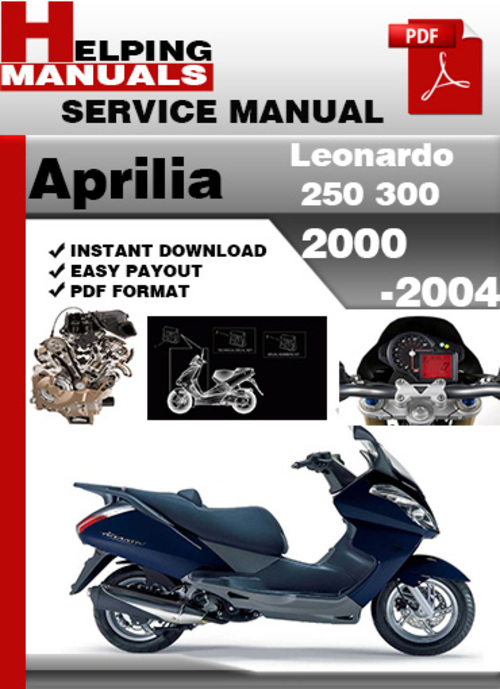 Product picture Aprilia Leonardo 250 300 2000-2004 Service Repair Manual Download