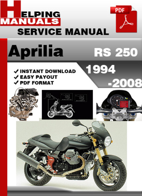 Product picture Aprilia RS 250 1994-2008 Service Repair Manual Download