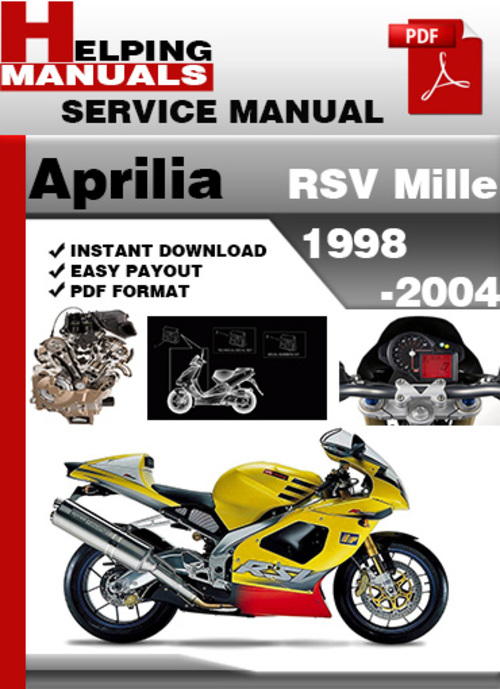 Product picture Aprilia RSV Mille 1998-2004 Service Repair Manual Download