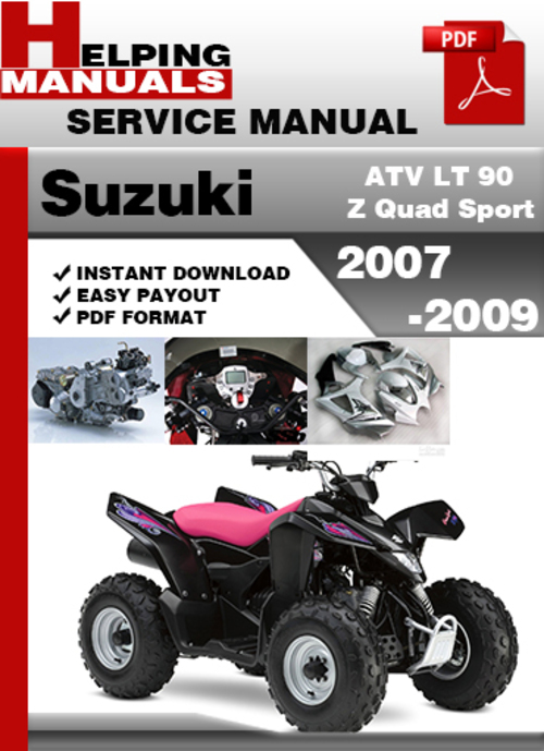 Product picture Suzuki ATV LT 90 Z Quad Sport 2007-2009 Service Repair Manual Download