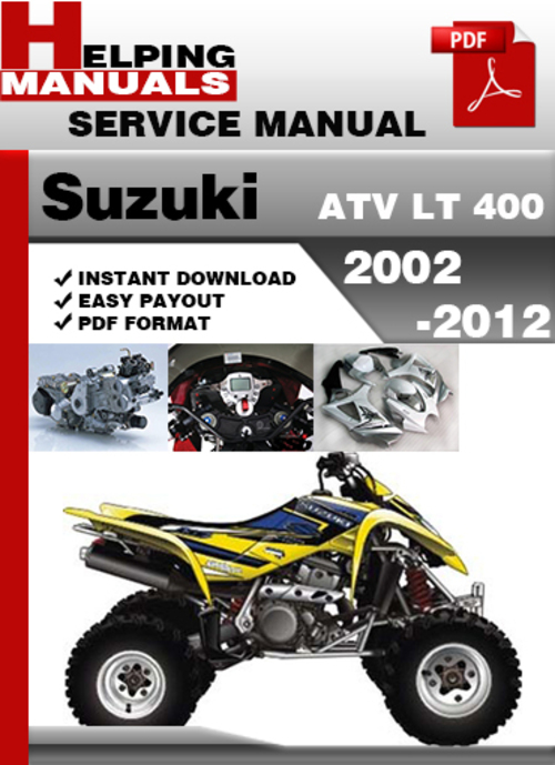 Product picture Suzuki ATV LT 400 2002-2012 Service Repair Manual Download