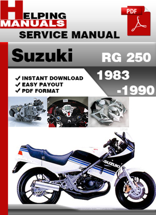Product picture Suzuki RG 250 1983-1990 Service Repair Manual Download
