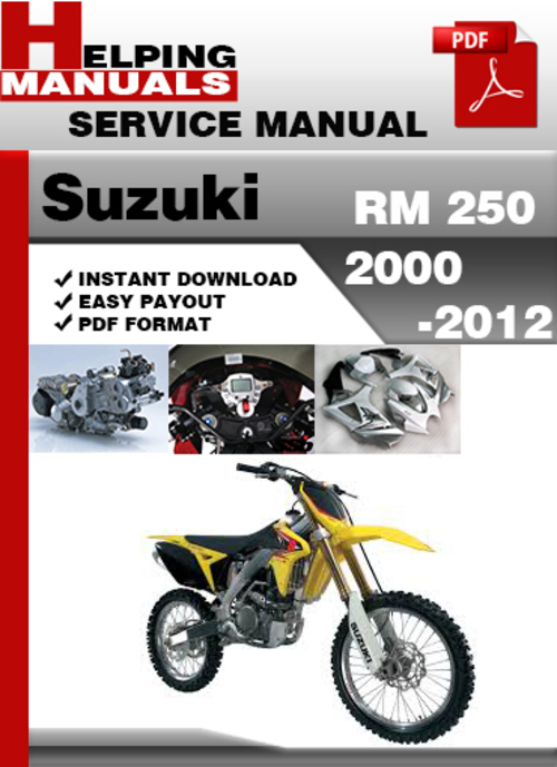 Product picture Suzuki RM 250 2003-2012 Service Repair Manual Download