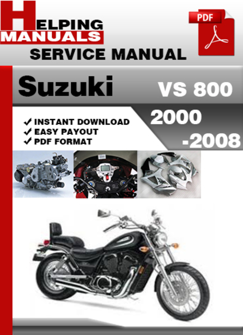 Product picture Suzuki VS 800 2000-2008 Service Repair Manual Download