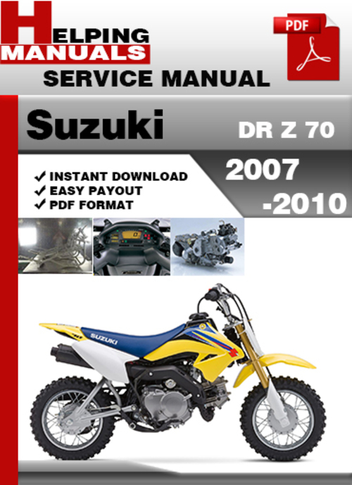 Product picture Suzuki DR Z 70 2007-2010 Service Repair Manual Download
