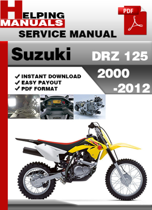 Product picture Suzuki DRZ 125 2000-2012 Service Repair Manual Download