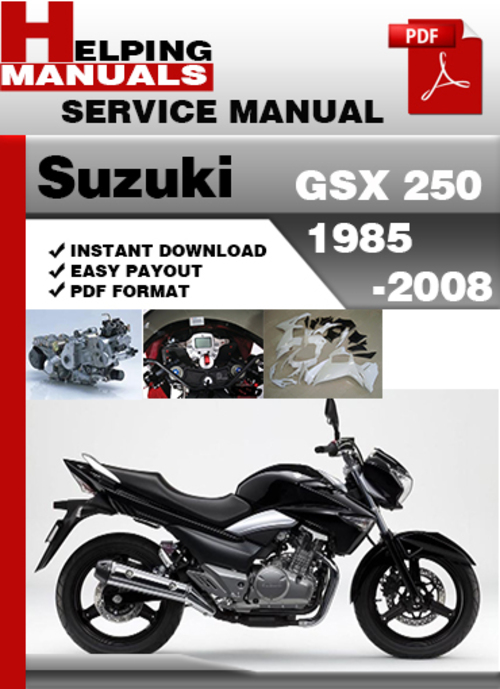 Product picture Suzuki GSX 250 1985-2008 Service Repair Manual Download