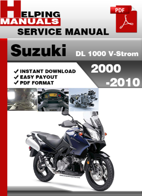 Product picture Suzuki DL 1000 V-Strom 2000-2010 Service Repair Manual Download