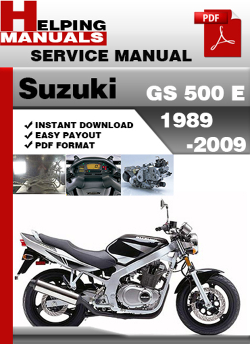 Product picture Suzuki GS 500 E 1989-2009 Service Repair Manual Download