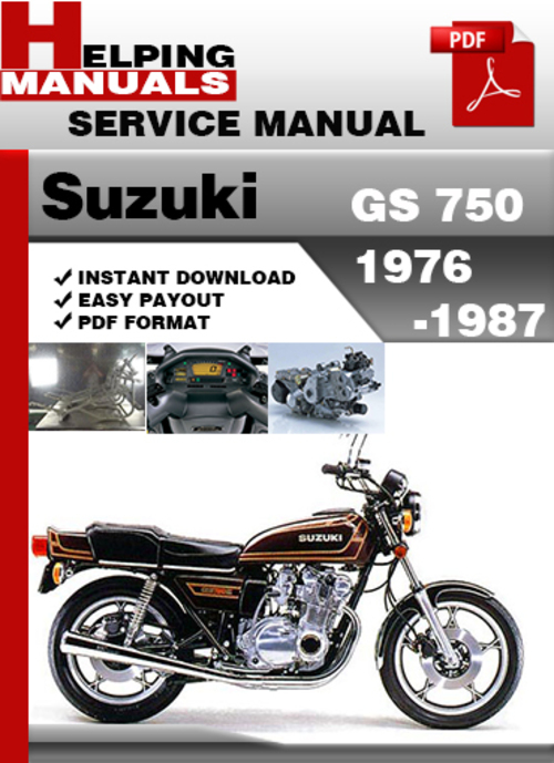Product picture Suzuki GS 750 1976-1987 Service Repair Manual Download