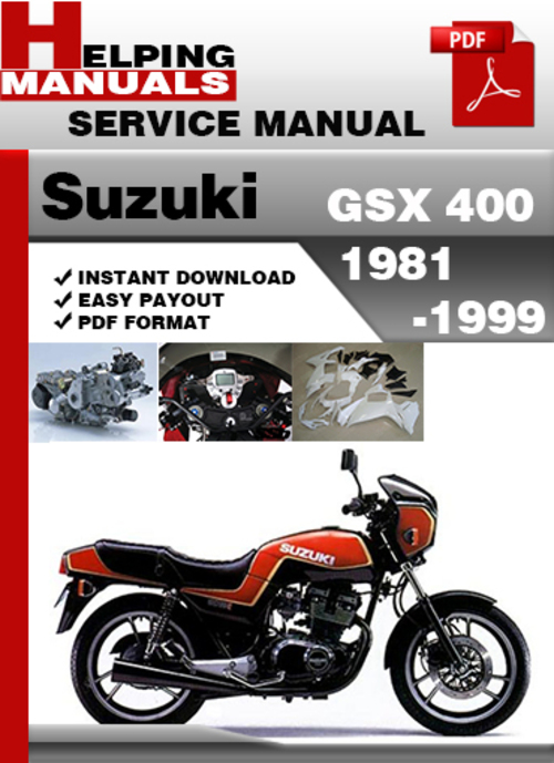 Product picture Suzuki GSX 400 1981-1999 Service Repair Manual Download