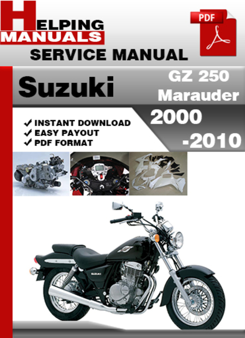 Product picture Suzuki GZ 250 Marauder 2000-2010 Service Repair Manual Download