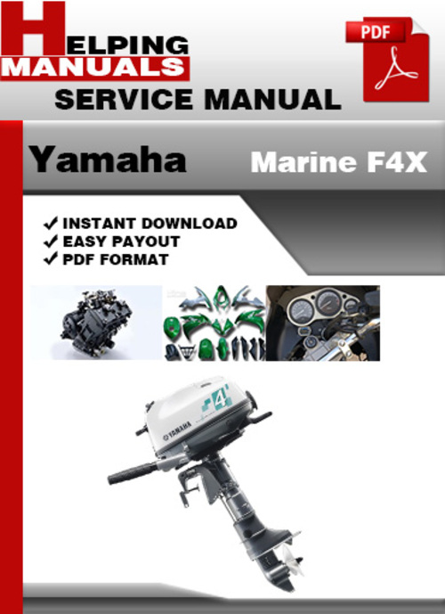 Product picture Yamaha Marine F4X Service Repair Manual Download