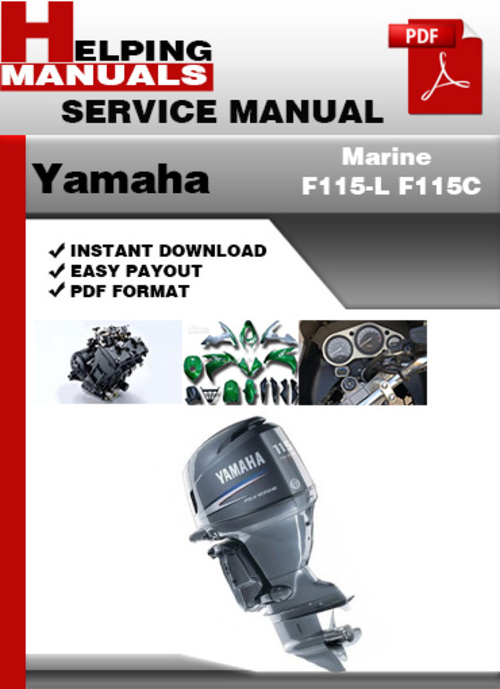 Product picture Yamaha Marine F115-L F115C Service Repair Manual Download