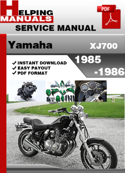 Product picture Yamaha XJ700 1985-1986 Service Repair Manual Download