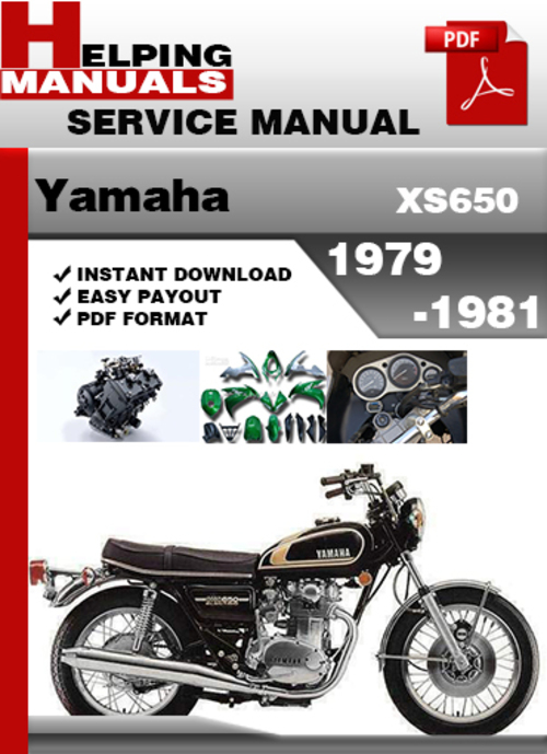 Product picture Yamaha XS650 1979-1981 Service Repair Manual Download