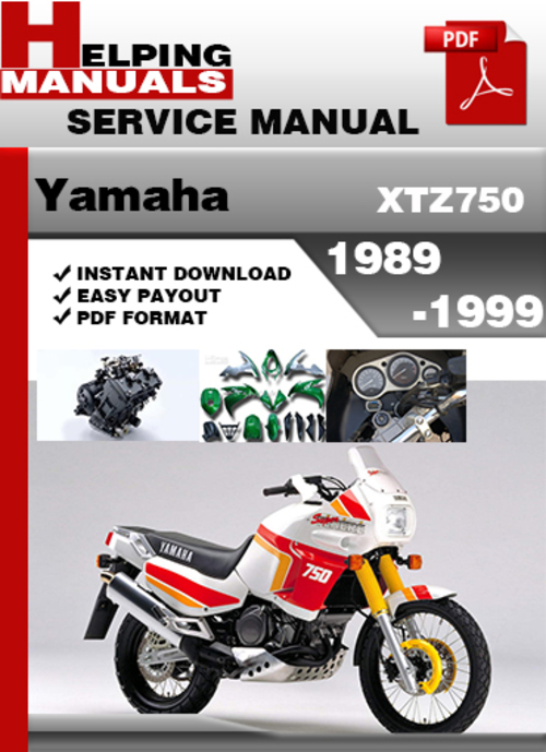 Product picture Yamaha XTZ750 1989-1999 Service Repair Manual Download