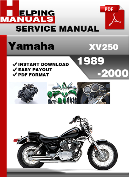 Product picture Yamaha XV250 1989-2000 Service Repair Manual Download