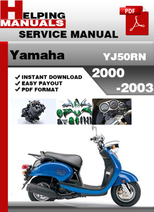 Product picture Yamaha YJ50RN 2000-2003 Service Repair Manual Download