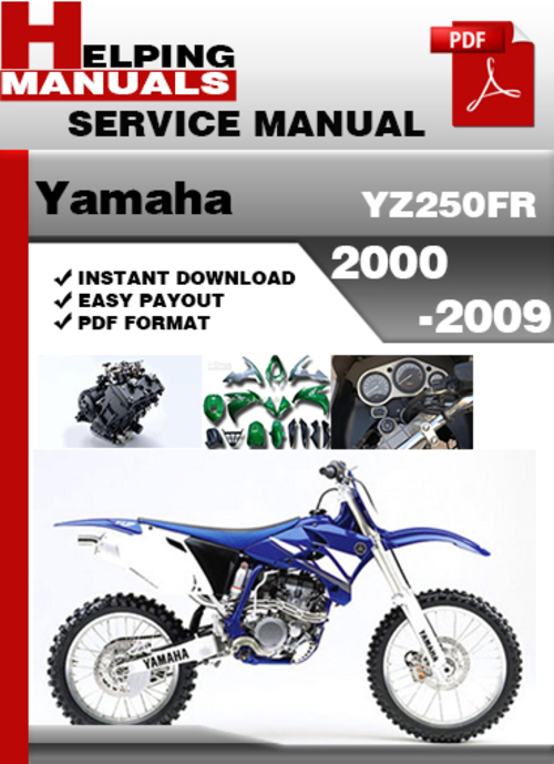 Product picture Yamaha YZ250FR 2000-2009 Service Repair Manual Download