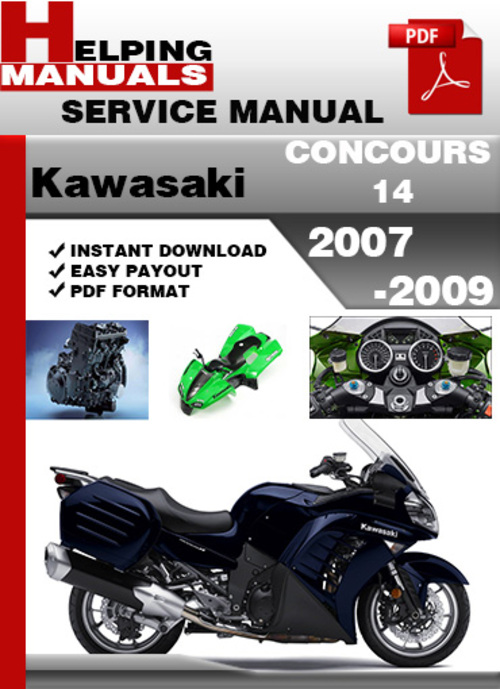 Product picture Kawasaki CONCOURS 14 2007-2009 Service Repair Manual Download