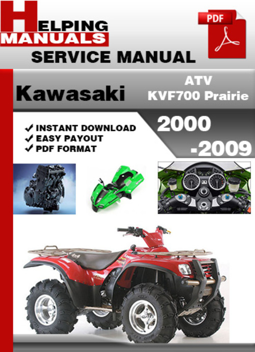 Product picture Kawasaki KVF 700 Prairie 2000-2009 Service Repair Manual Download