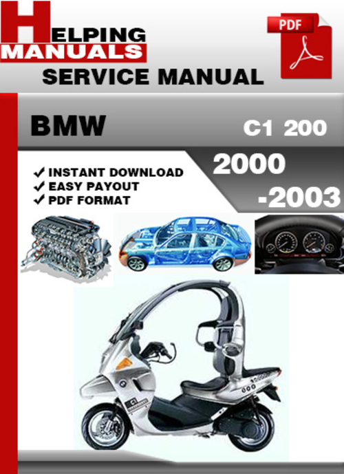 Product picture BMW C1 200 2000-2003 Service Repair Manual Download