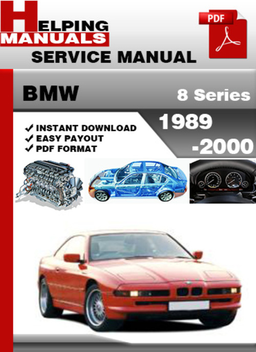 Product picture BMW 8 Series 1989-2000 Service Repair Manual Download