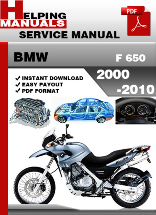 Product picture BMW F 650 2000-2010 Service Repair Manual Download