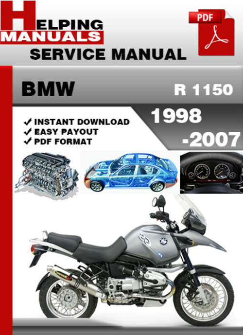 Product picture BMW R 1150 1998-2007 Service Repair Manual Download