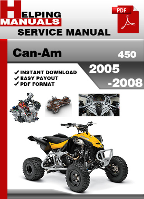 Product picture Can-Am 450 2005-2008 Service Repair Manual Download