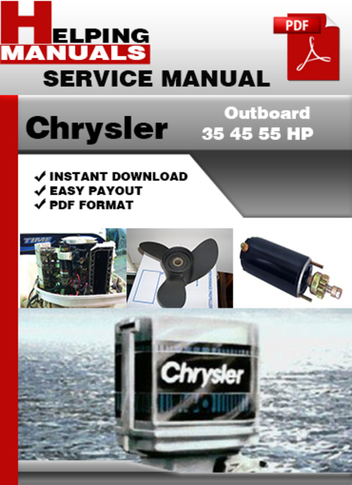 Product picture Chrysler Outboard 35 45 55 HP Service Repair Manual Download